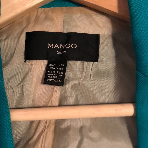 Green blazer Mango - Picture 3 of 6